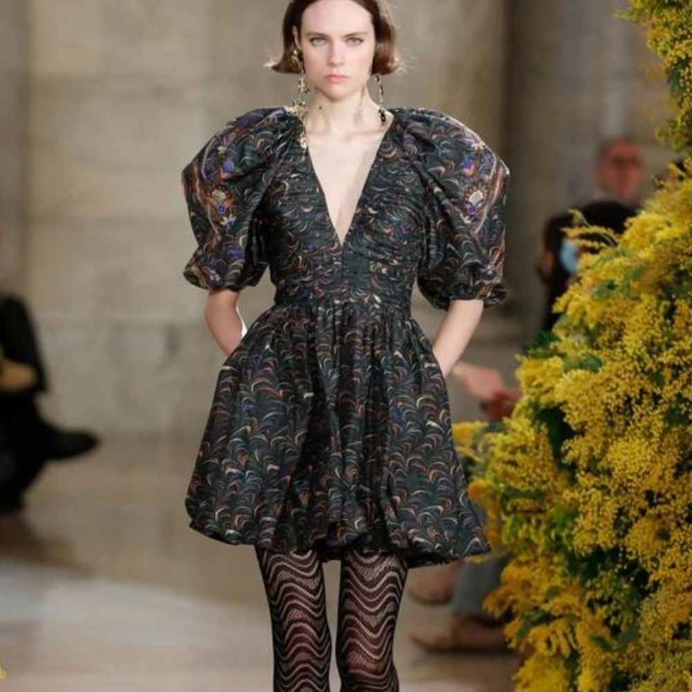 Ulla Johnson Runway Gwen Mini Dress in Obsidian sz 0